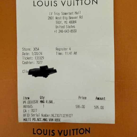 Louis Vuitton Celeste Wallet. M81665 - Picture 10 of 10